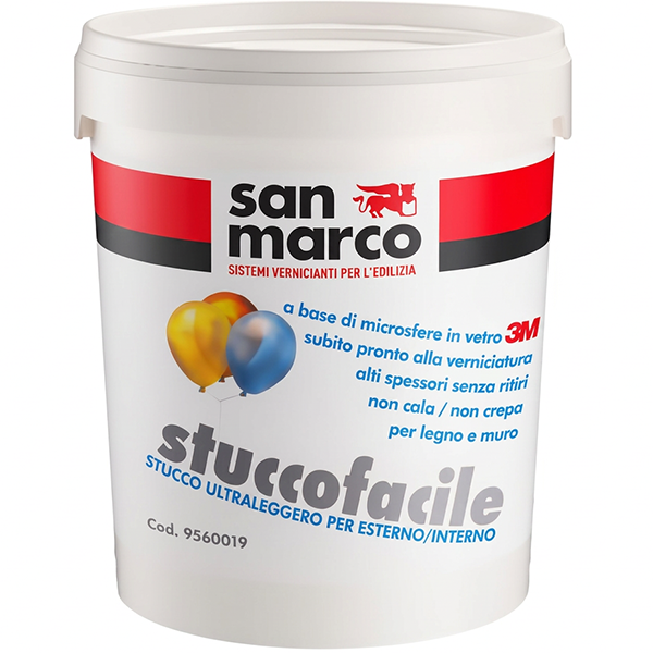 SAN Marco Stuccofacile Stucco in Pasta Rapido ed Ultraleggero - SAN MARCO